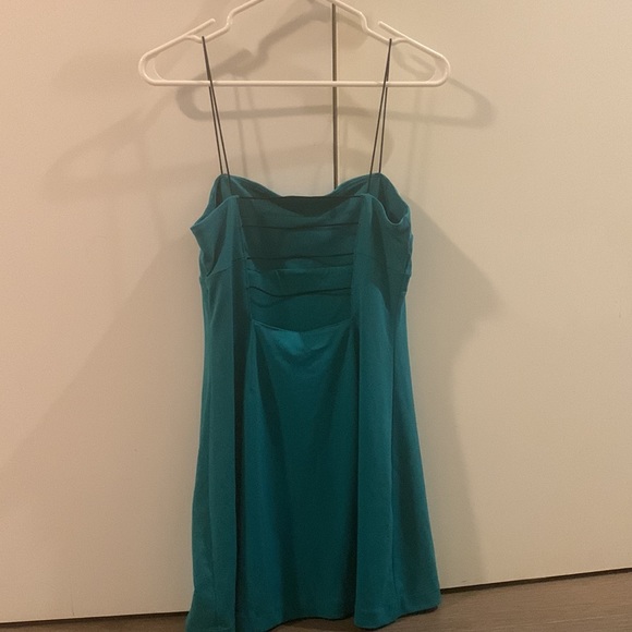 Teal Silence + Noise mini dress from Urban Outfitters - Picture 2 of 2